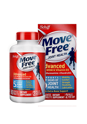Schiff Move Free氨糖软骨素/Move Free维骨力蓝瓶80粒